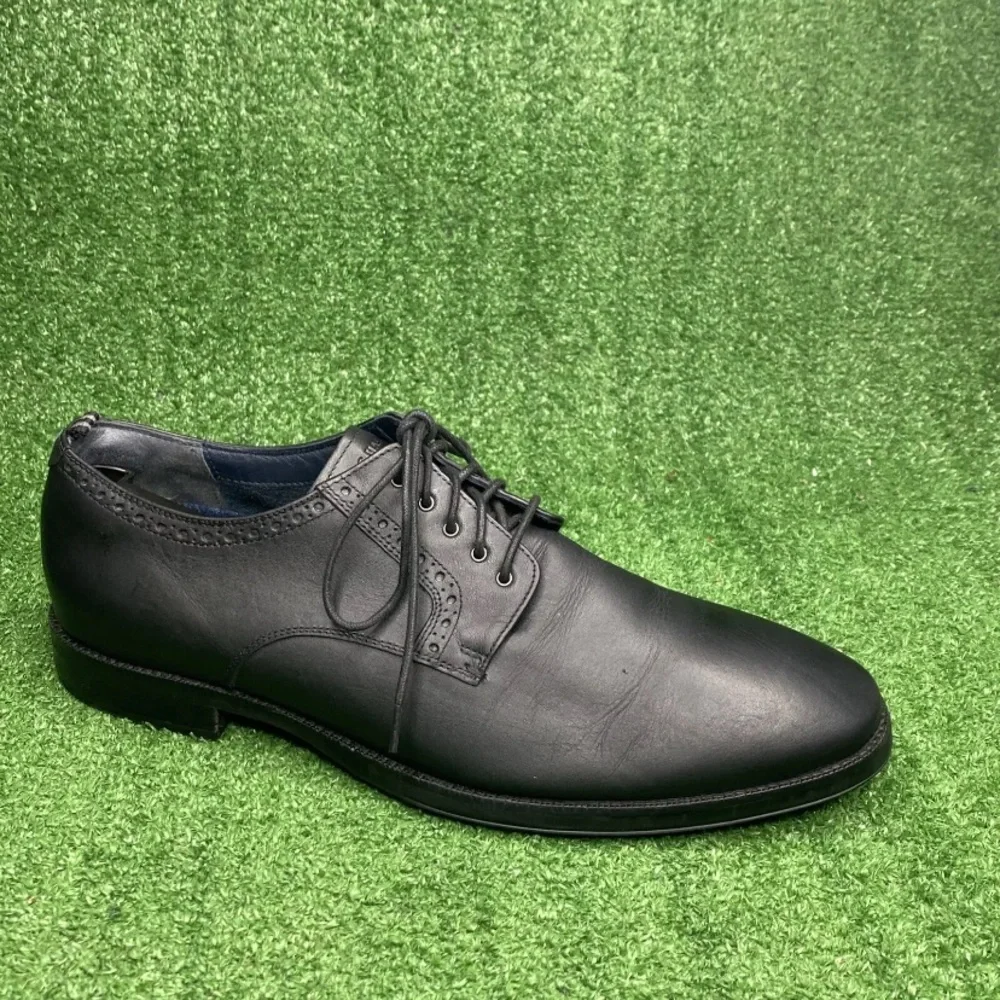 Cole Haan Jefferson Grand 2.0 Plain Toe Derby Men’s Black‎ Leather SZ 11